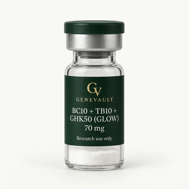 Vial de BC10 + TB10 + GHK50 (Glow) Genevault, 70 mg