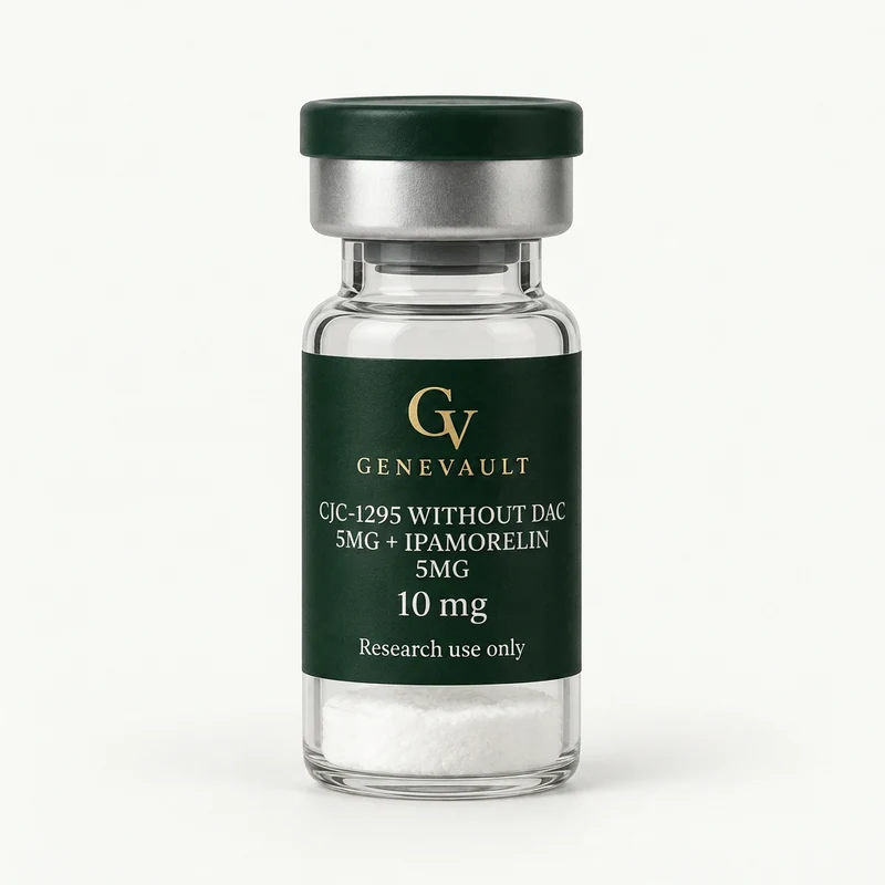 Vial de CJC-1295 without DAC 5mg + Ipamorelin 5mg Genevault, 10 mg